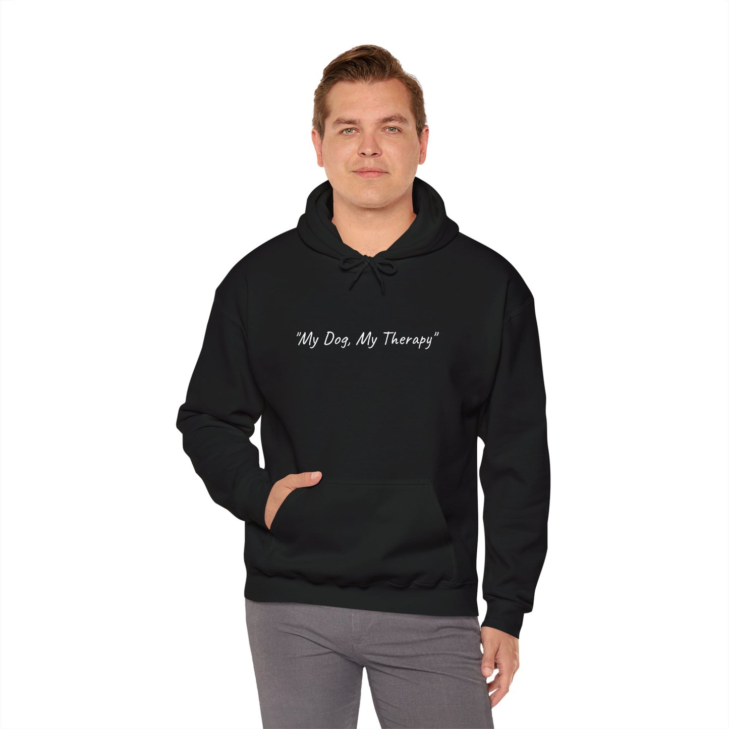 US. "My Dog, My Therapy" Hoodie - Unisex Heavy Blend
