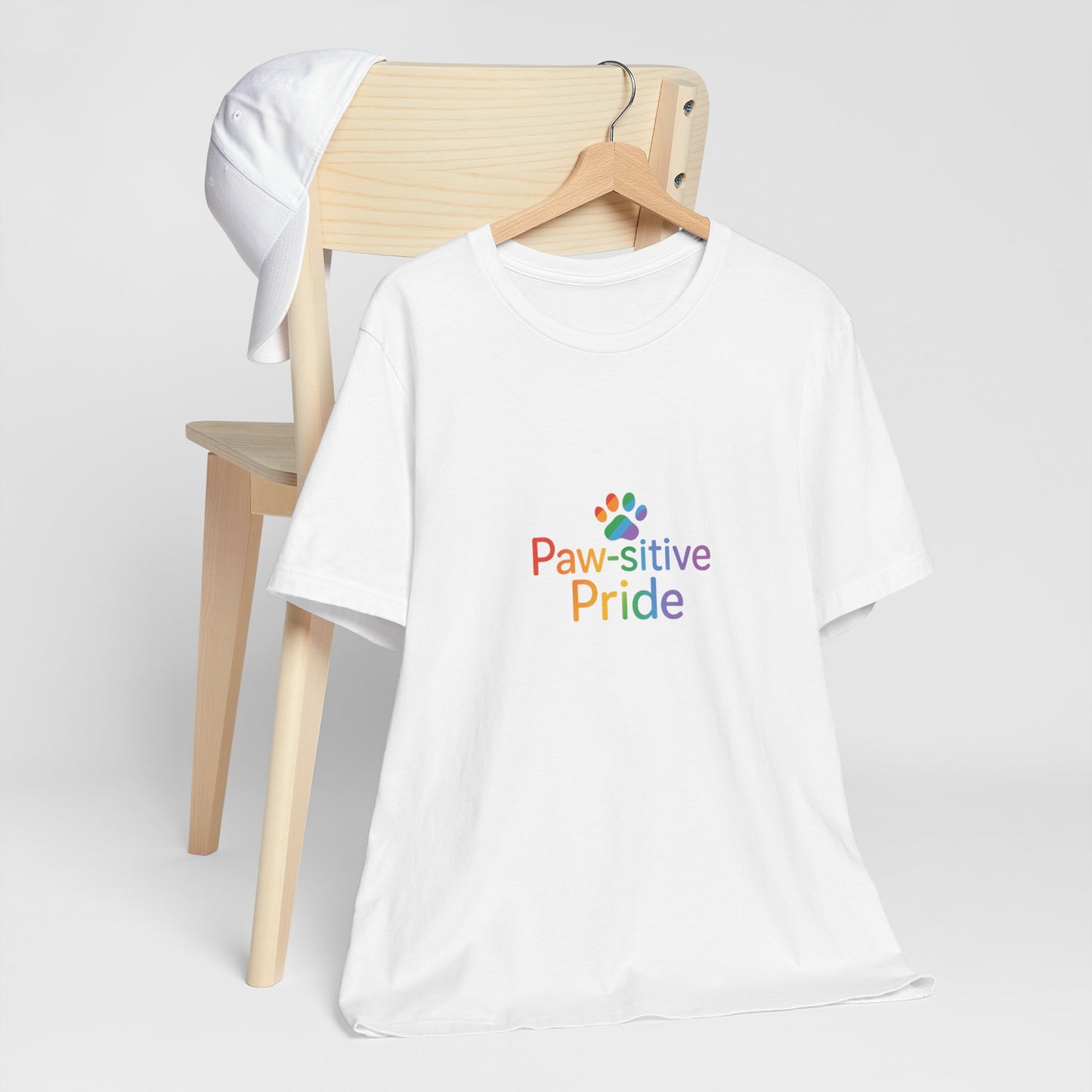 UK Paw-sitive Pride Tee, Unisex Jersey Shirt, LGBTQ+ Apparel, Pet Lover Gift, Pride Month Outfit, Casual Summer Top
