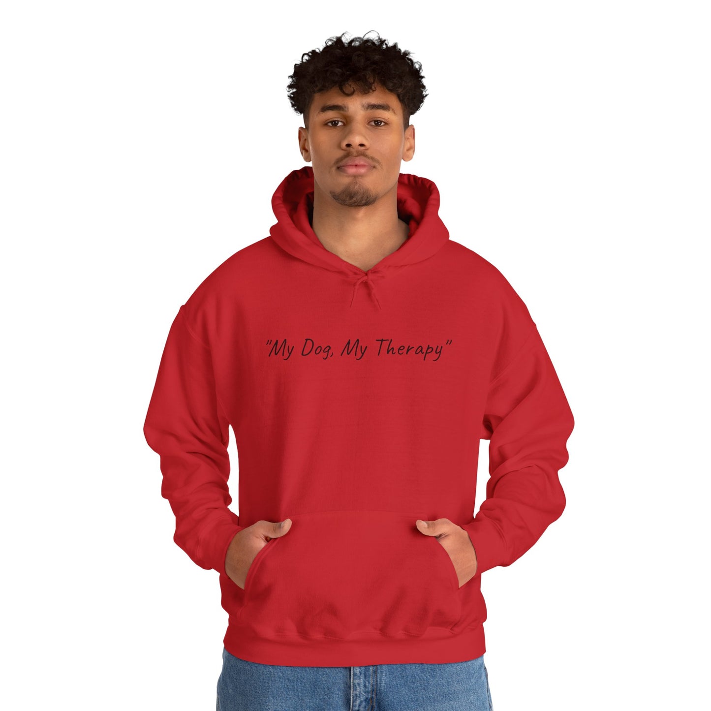 UK. My Dog, My Therapy Hooded Sweatshirt - Unisex Heavy Blend™