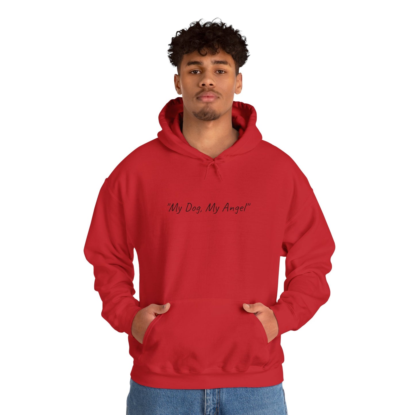 US. "My Dog, My My Angel" Unisex Hooded Sweatshirt