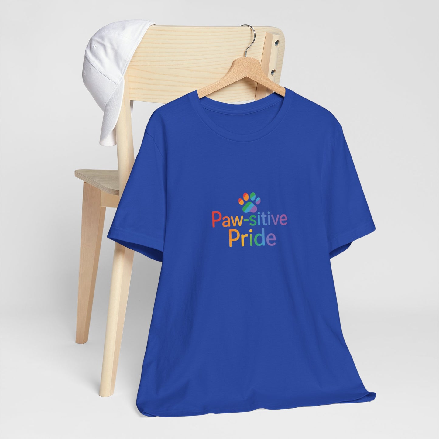 US Paw-sitive Pride Unisex Tee, LGBTQ Pride T-Shirt, Pet Lover Shirt, Animal Rights Gift, Casual Daily Wear