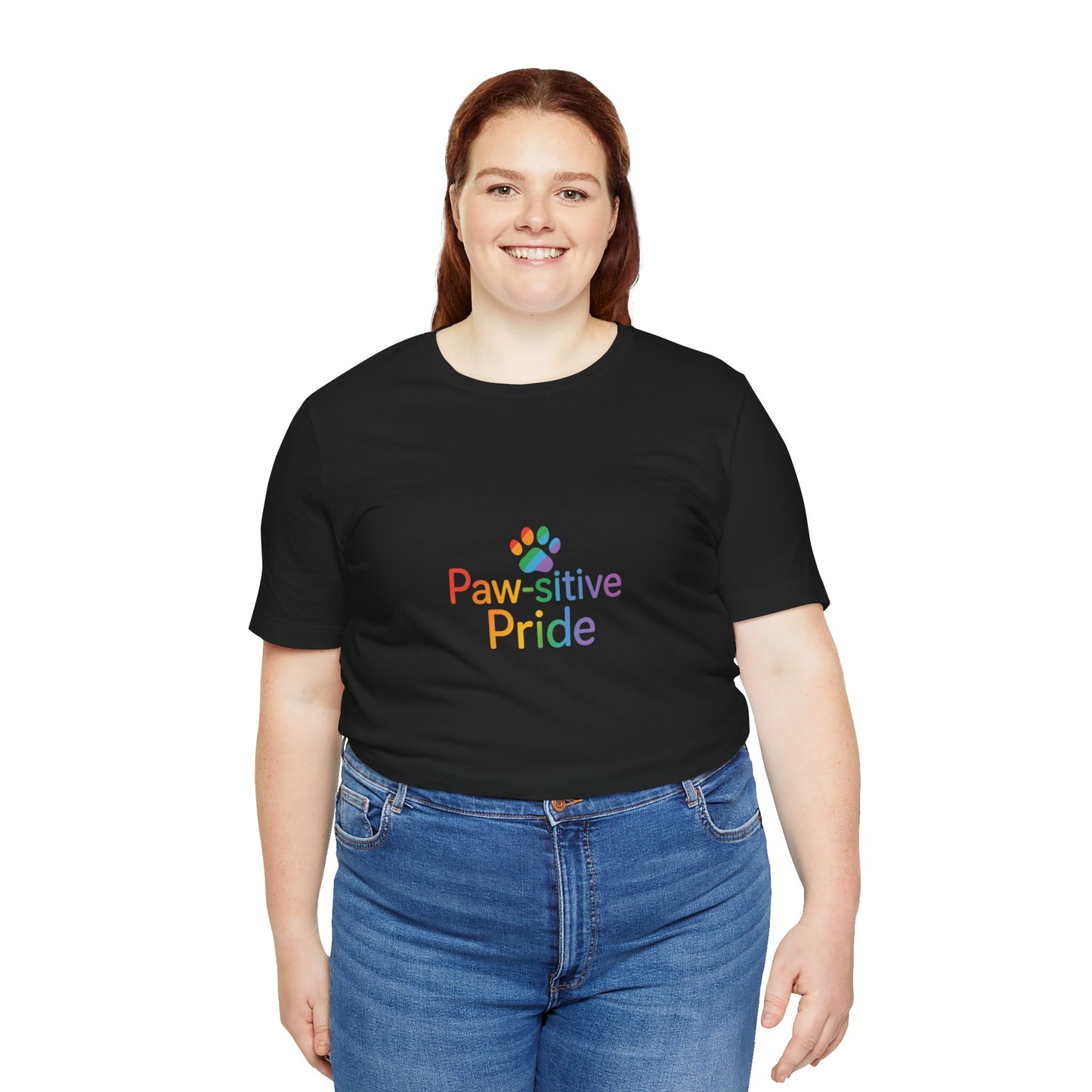 UK Paw-sitive Pride Tee, Unisex Jersey Shirt, LGBTQ+ Apparel, Pet Lover Gift, Pride Month Outfit, Casual Summer Top