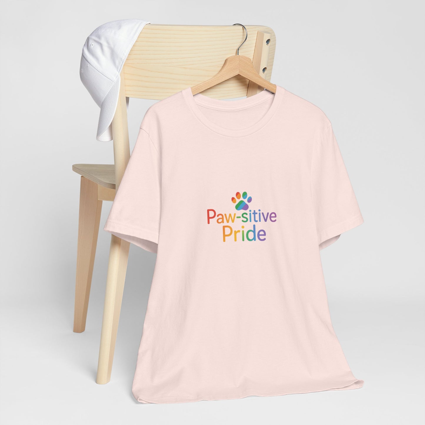 UK Paw-sitive Pride Tee, Unisex Jersey Shirt, LGBTQ+ Apparel, Pet Lover Gift, Pride Month Outfit, Casual Summer Top