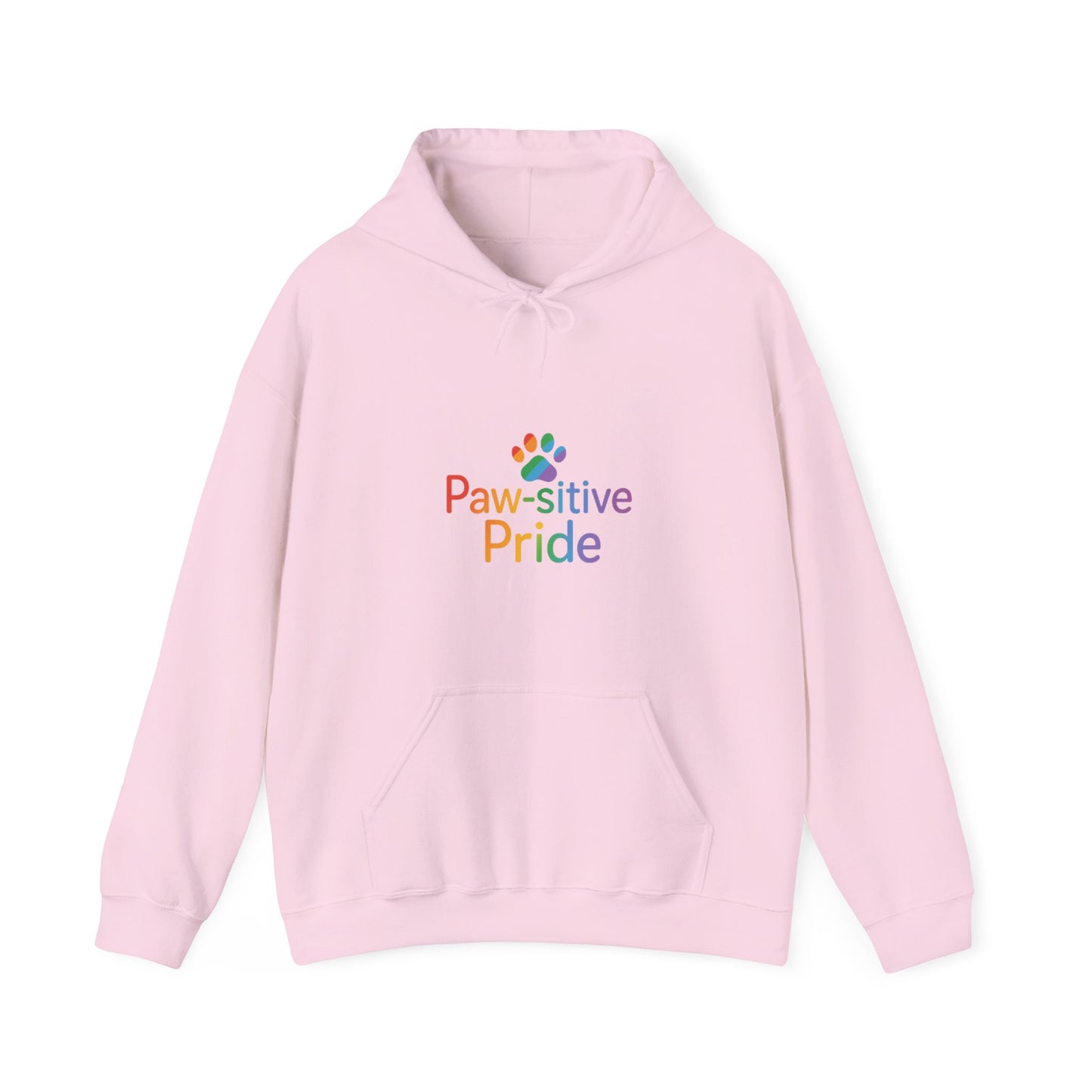 UK Paw-sitive Pride Hoodie - Unisex Heavy Blend™ Sweatshirt for Pet Lovers, LGBTQ+ Pride Apparel, Gift for Animal Lovers, Cozy Warmth