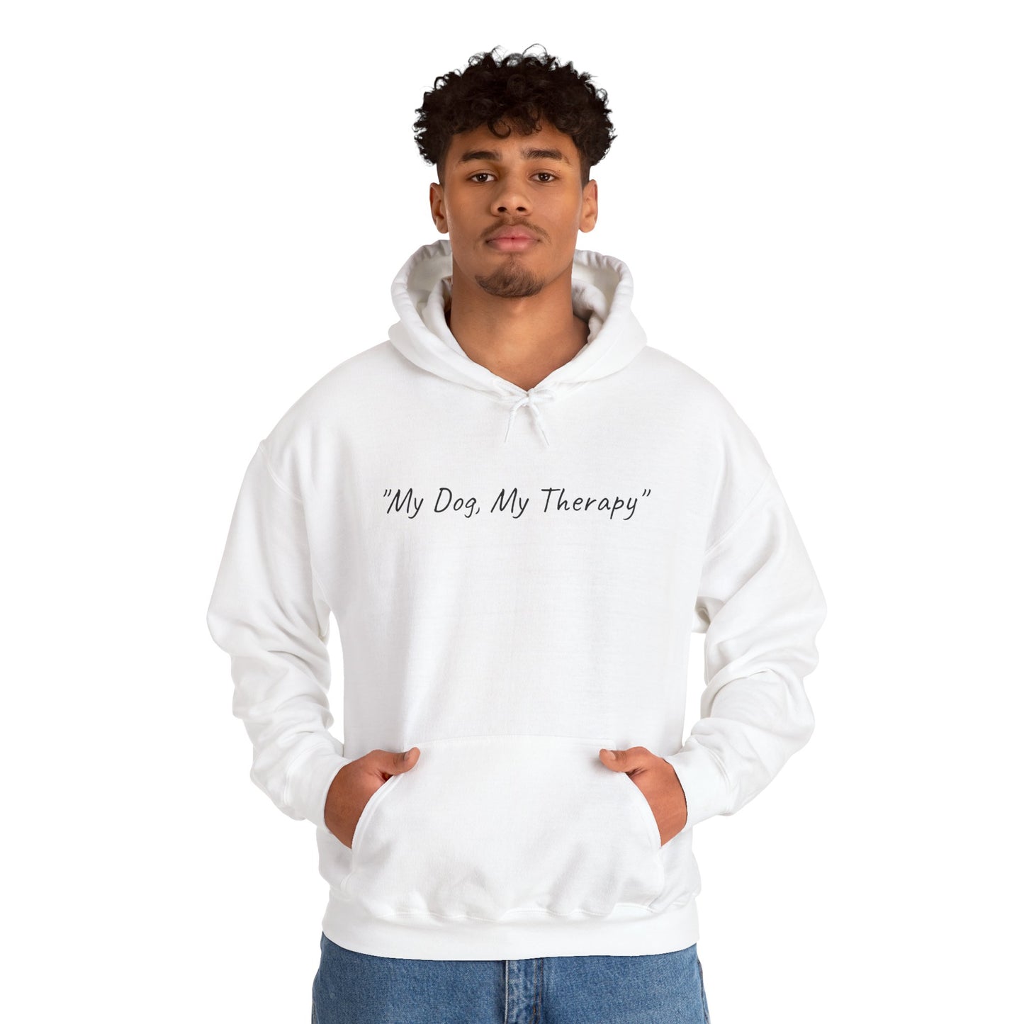 UK. My Dog, My Therapy Hooded Sweatshirt - Unisex Heavy Blend™
