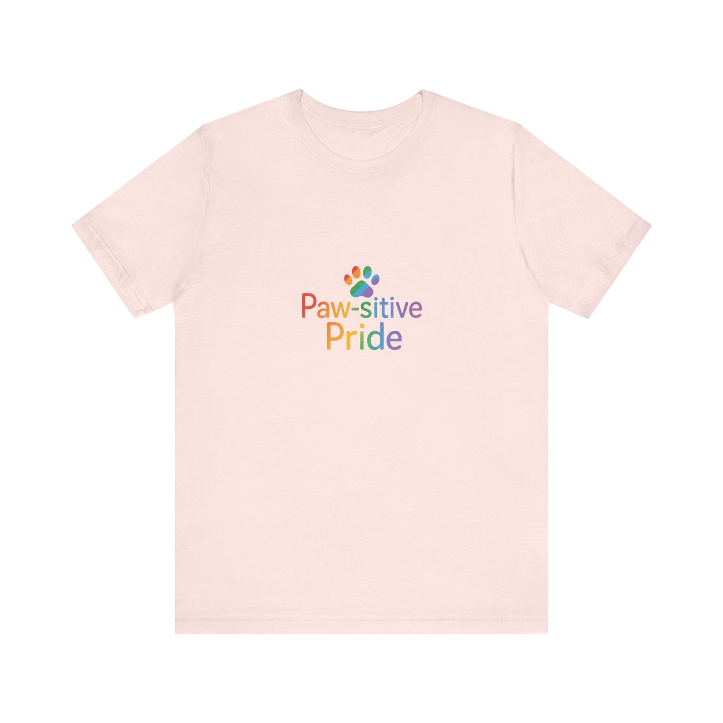 UK Paw-sitive Pride Tee, Unisex Jersey Shirt, LGBTQ+ Apparel, Pet Lover Gift, Pride Month Outfit, Casual Summer Top