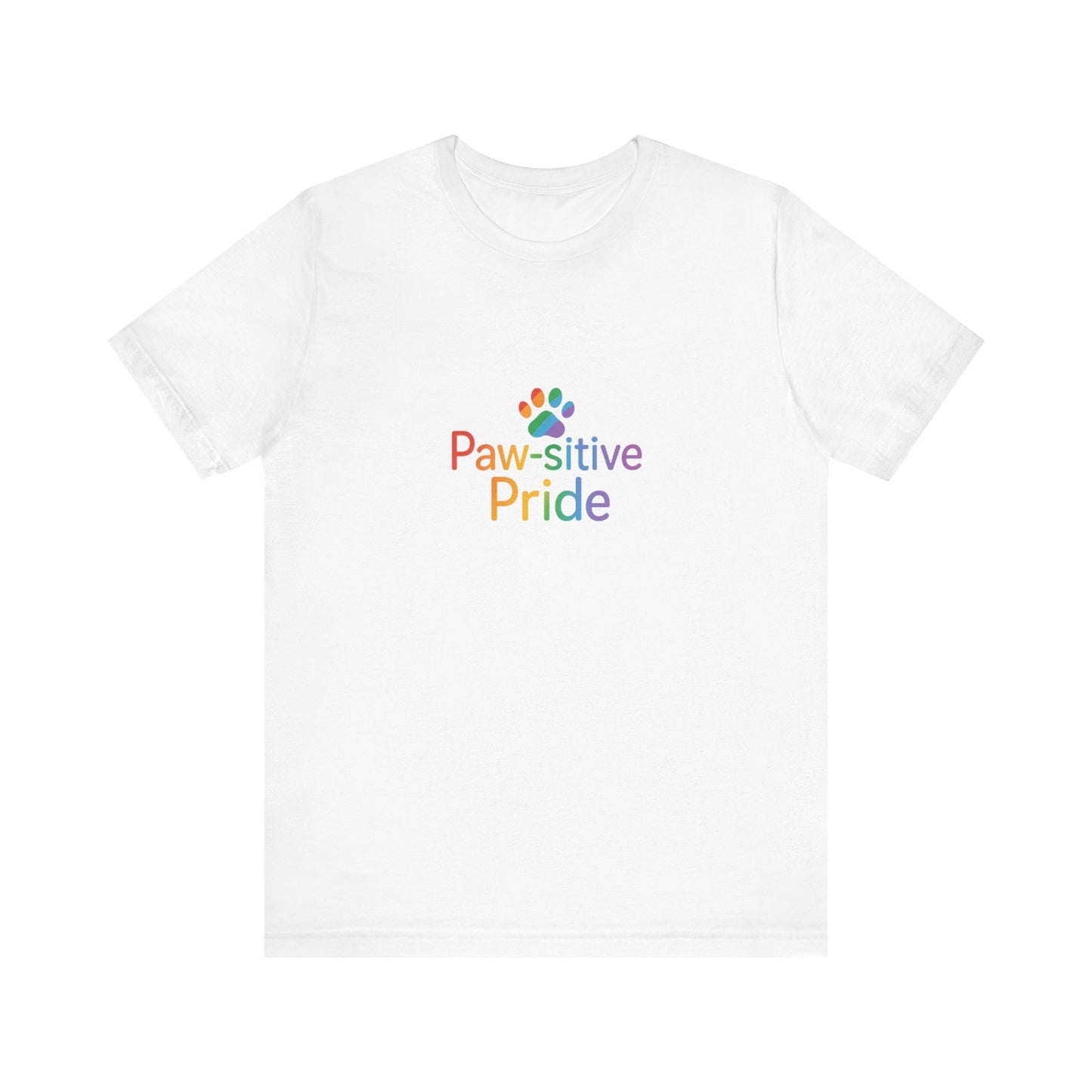 US Paw-sitive Pride Unisex Tee, LGBTQ Pride T-Shirt, Pet Lover Shirt, Animal Rights Gift, Casual Daily Wear