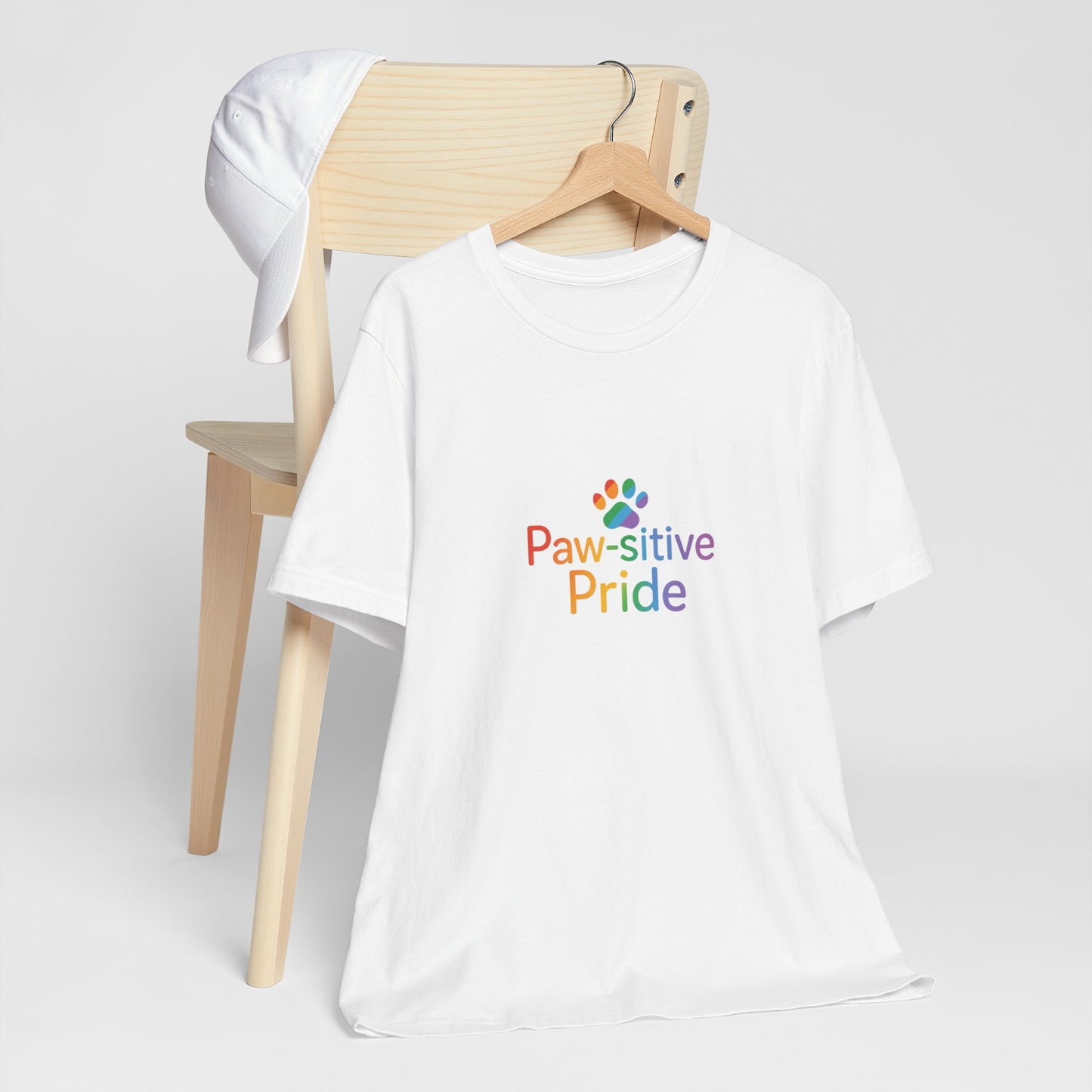 US Paw-sitive Pride Unisex Tee, LGBTQ Pride T-Shirt, Pet Lover Shirt, Animal Rights Gift, Casual Daily Wear