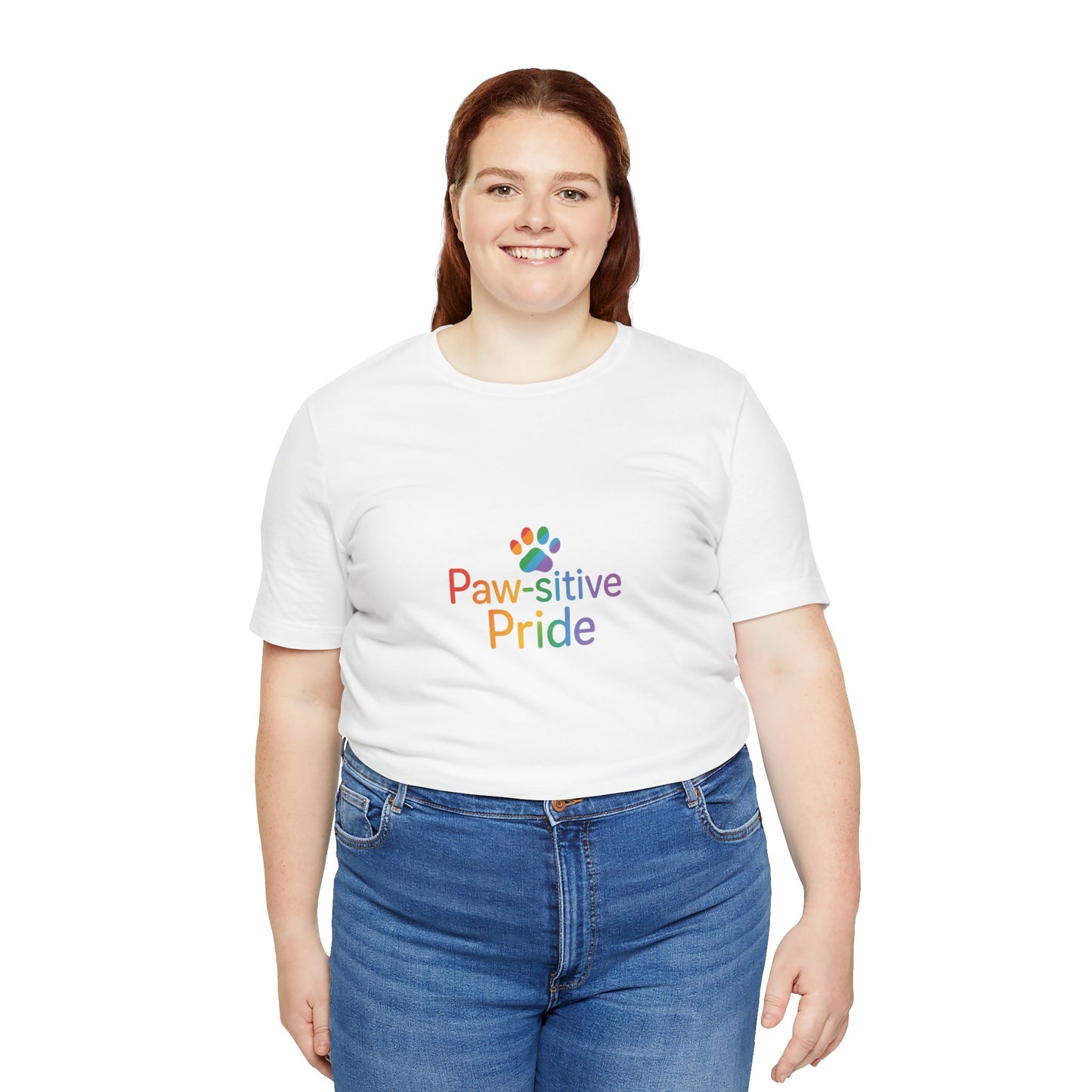 UK Paw-sitive Pride Tee, Unisex Jersey Shirt, LGBTQ+ Apparel, Pet Lover Gift, Pride Month Outfit, Casual Summer Top