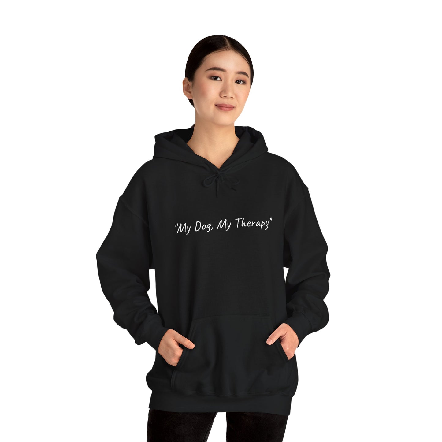 US. "My Dog, My Therapy" Hoodie - Unisex Heavy Blend