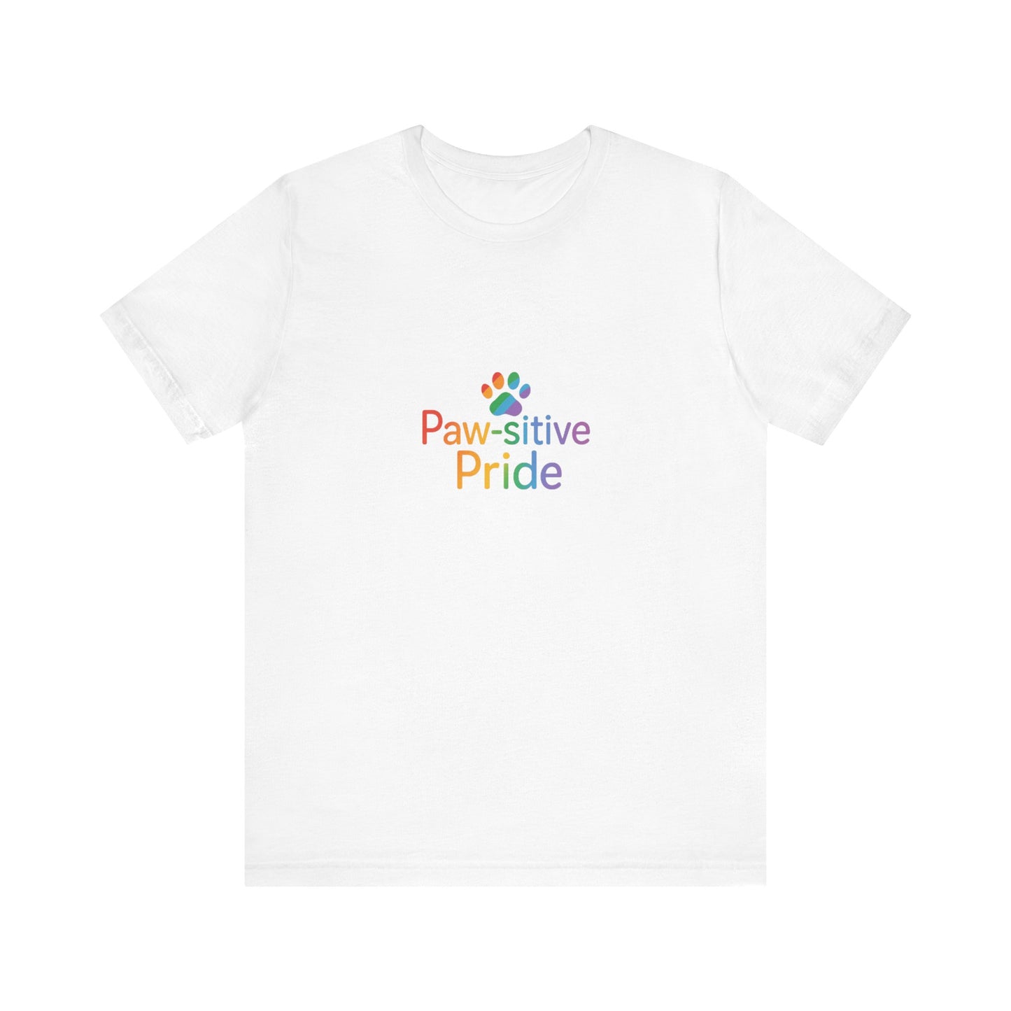 UK Paw-sitive Pride Tee, Unisex Jersey Shirt, LGBTQ+ Apparel, Pet Lover Gift, Pride Month Outfit, Casual Summer Top