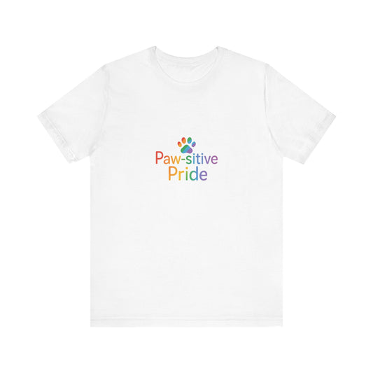 UK Paw-sitive Pride Tee, Unisex Jersey Shirt, LGBTQ+ Apparel, Pet Lover Gift, Pride Month Outfit, Casual Summer Top