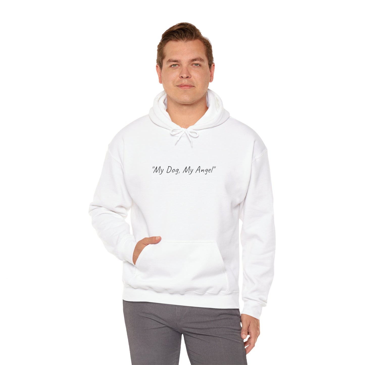 US. "My Dog, My My Angel" Unisex Hooded Sweatshirt