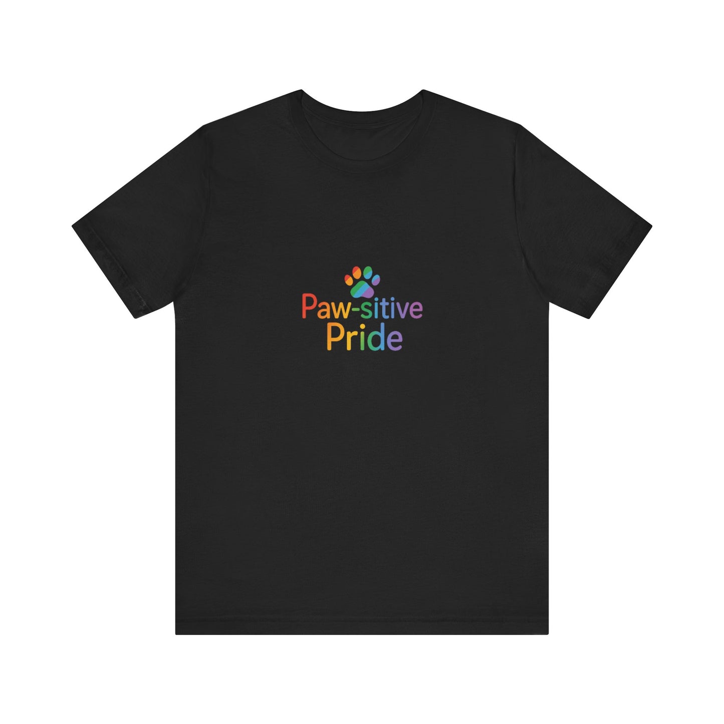 UK Paw-sitive Pride Tee, Unisex Jersey Shirt, LGBTQ+ Apparel, Pet Lover Gift, Pride Month Outfit, Casual Summer Top